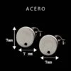Base de acero Circular