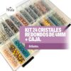 KIT: MALETA24 + CRISTALES REDONDOS BRILLANTES de 4MM