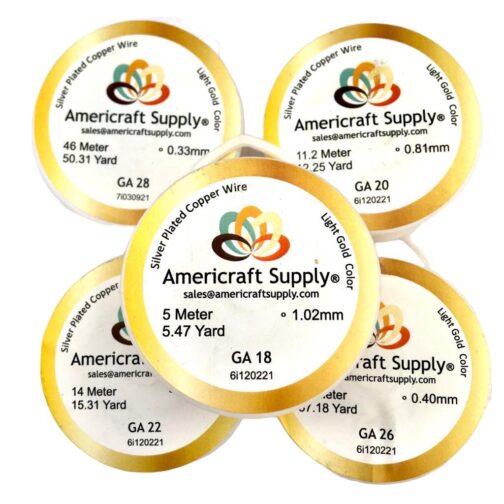 Kit Alambres Americraft Light Gold 5 rollos
