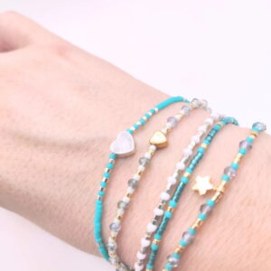 Kit Crea tus Pulseras con mostacillas Miyuki, cristales y chiches