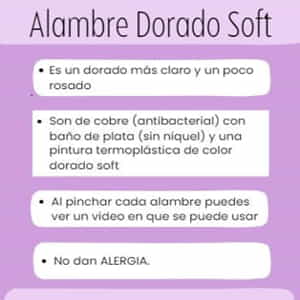 Alambre Dorado Soft