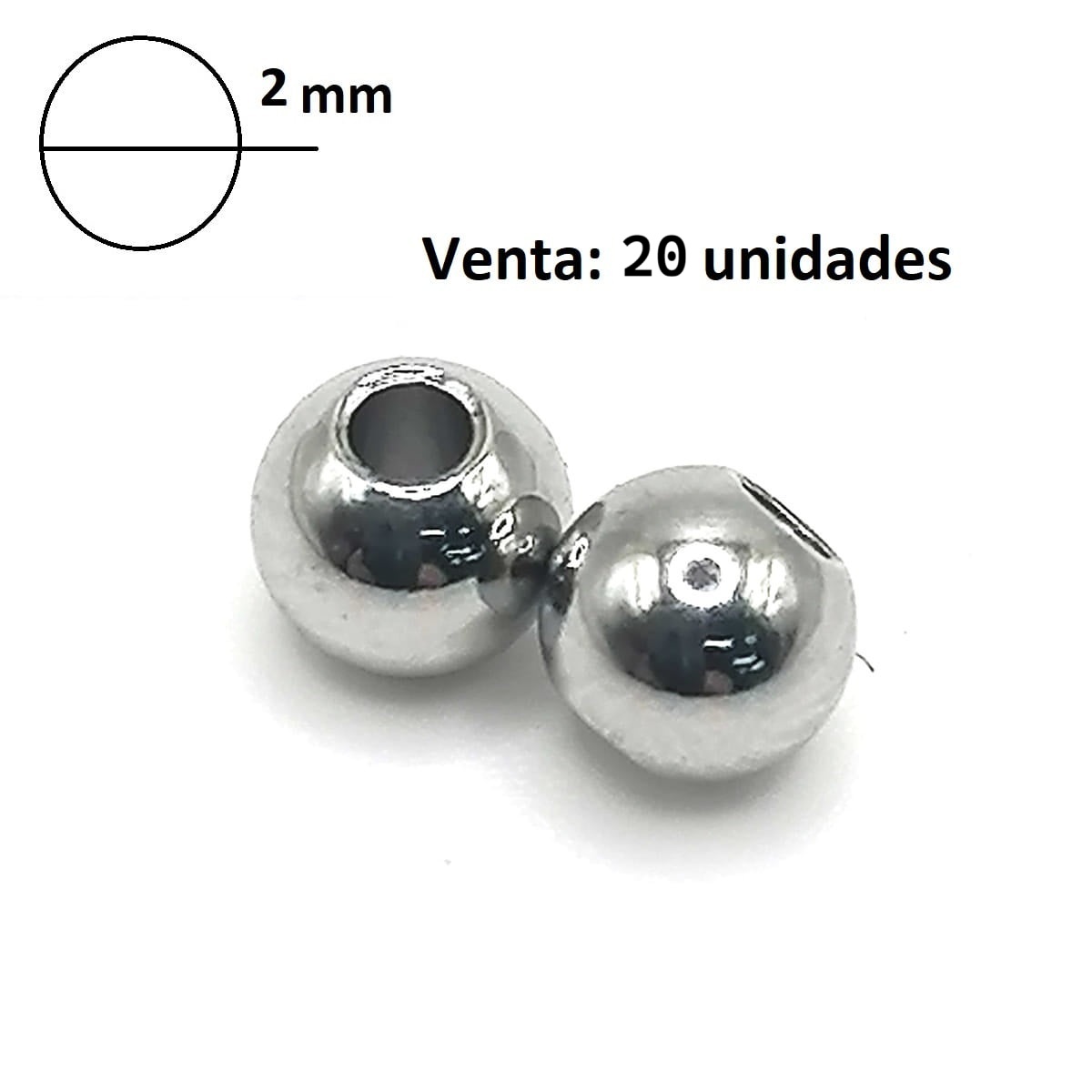 Balín Separador o mostacillón Acero 2mm - Imagen 2