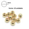 Balin o mostacillón Acero Dorado  4mm