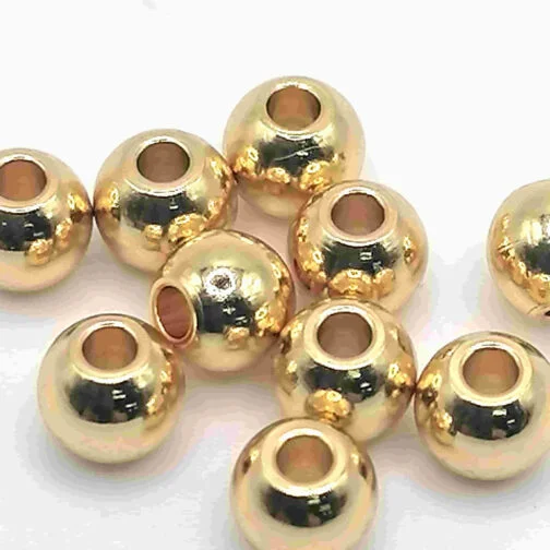 Balin o mostacillón Acero Dorado  4mm - Imagen 3