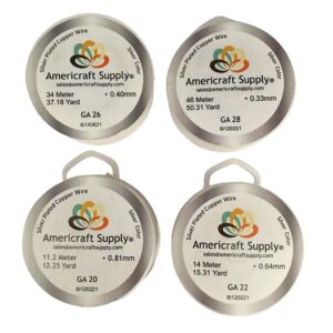 Kit 4 Alambres Plateados Americraft: bisuteria