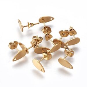Gotas Acero dorado