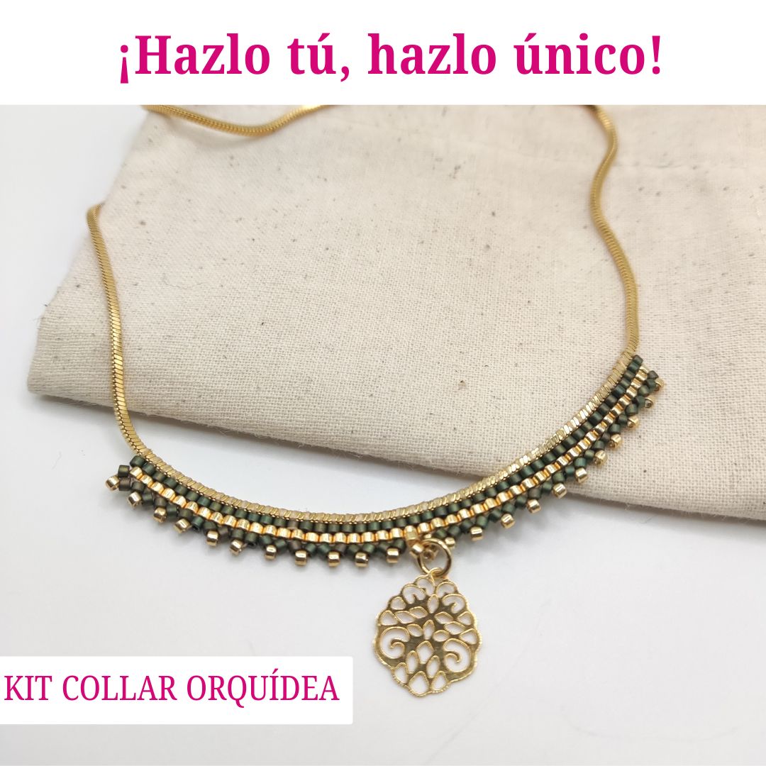 COLLAR ORQUIDEA: MIYUKI DELICAS+CURSO GRABADO - Imagen 3