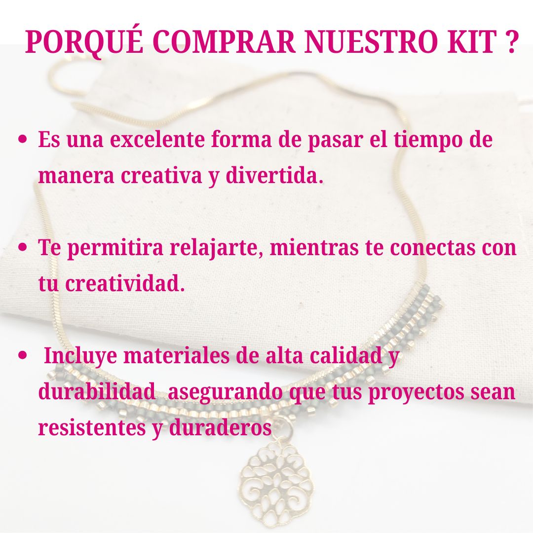 COLLAR ORQUIDEA: MIYUKI DELICAS+CURSO GRABADO - Imagen 5