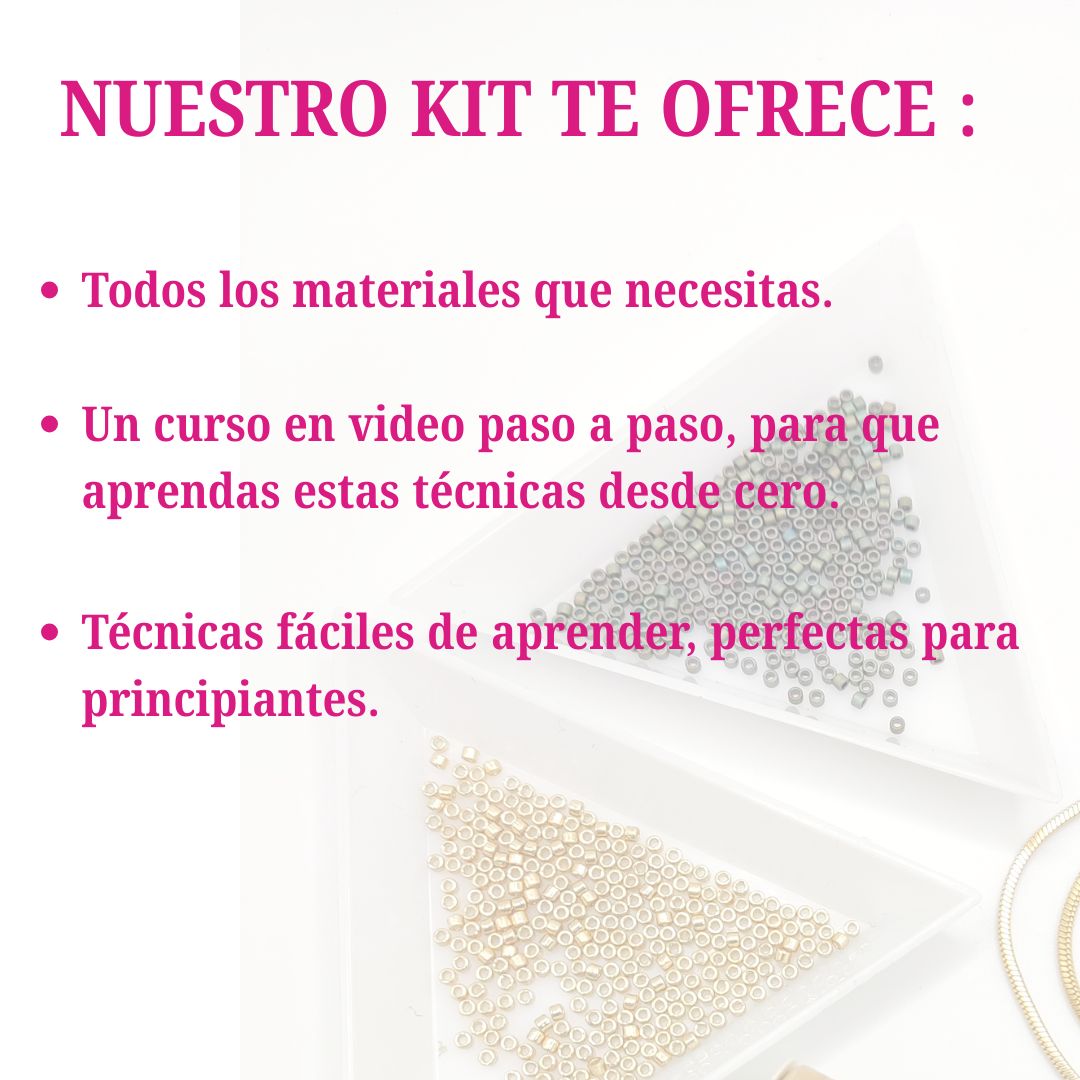 COLLAR ORQUIDEA: MIYUKI DELICAS+CURSO GRABADO - Imagen 7