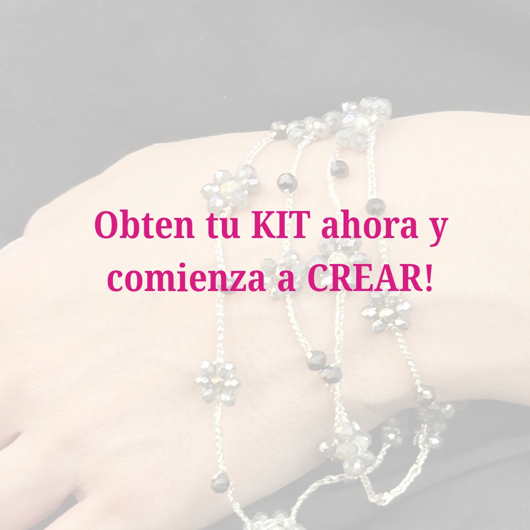 COLLAR MARGARITA: TEJIDO CROCHET CON FLORES - Imagen 3