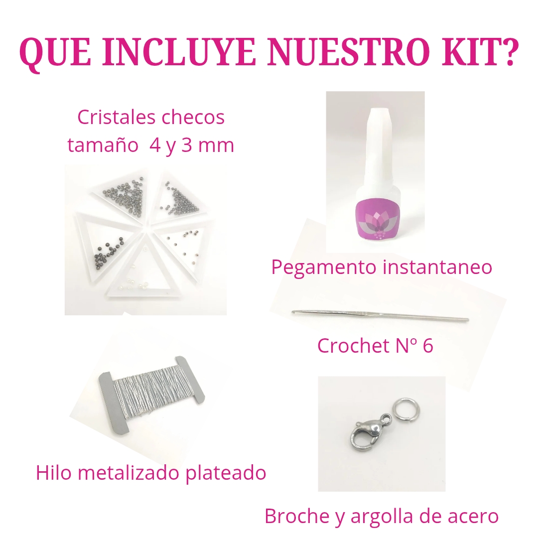 COLLAR MARGARITA: TEJIDO CROCHET CON FLORES - Imagen 5