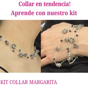 COLLAR MARGARITA: TEJIDO CROCHET CON FLORES